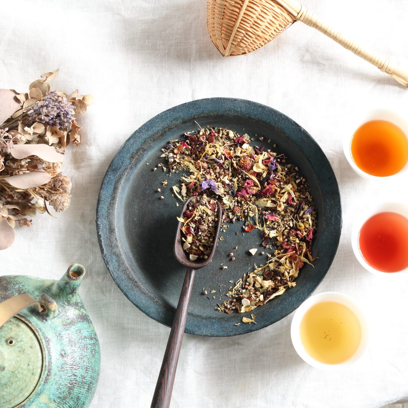 初春に楽しむ、たま茶のブレンドハーブティー