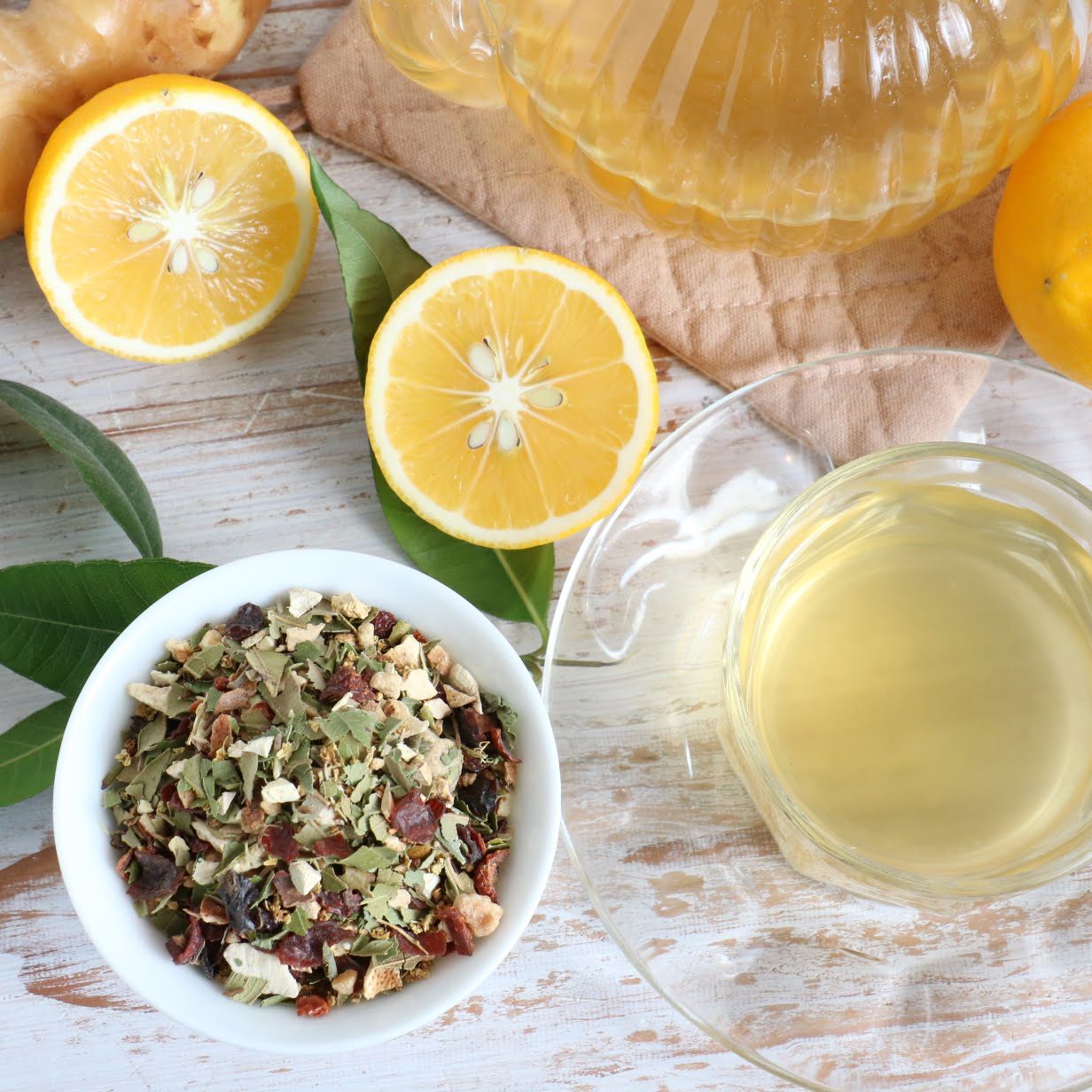 レモネードのような殿堂入りブレンドハーブティー